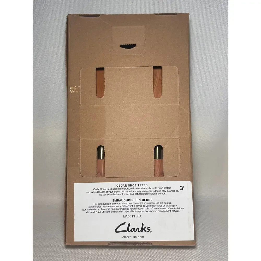 Clarks Cedar Shoe Trees XL Men’s 12-13 Aromatic Red Cedar NIB Made in USA